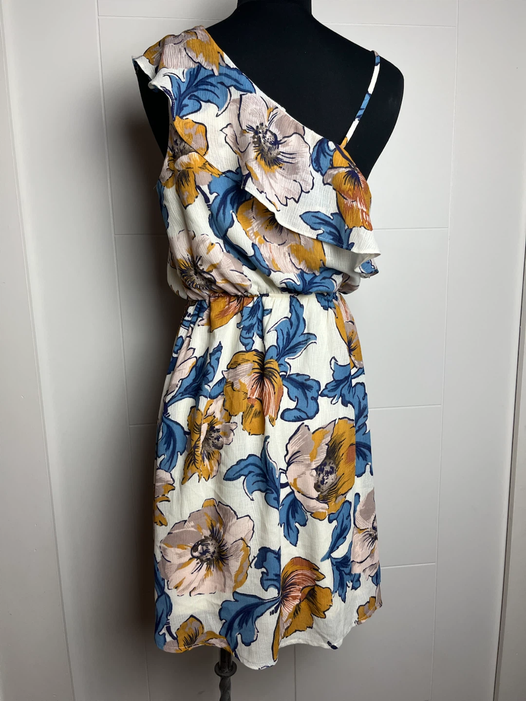 Monteau Floral One-Shoulder Dress Size M - photo 2