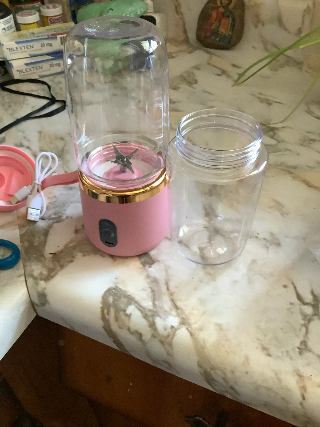Small Portable Multi-Function Juicer Blender - Pink - photo 3