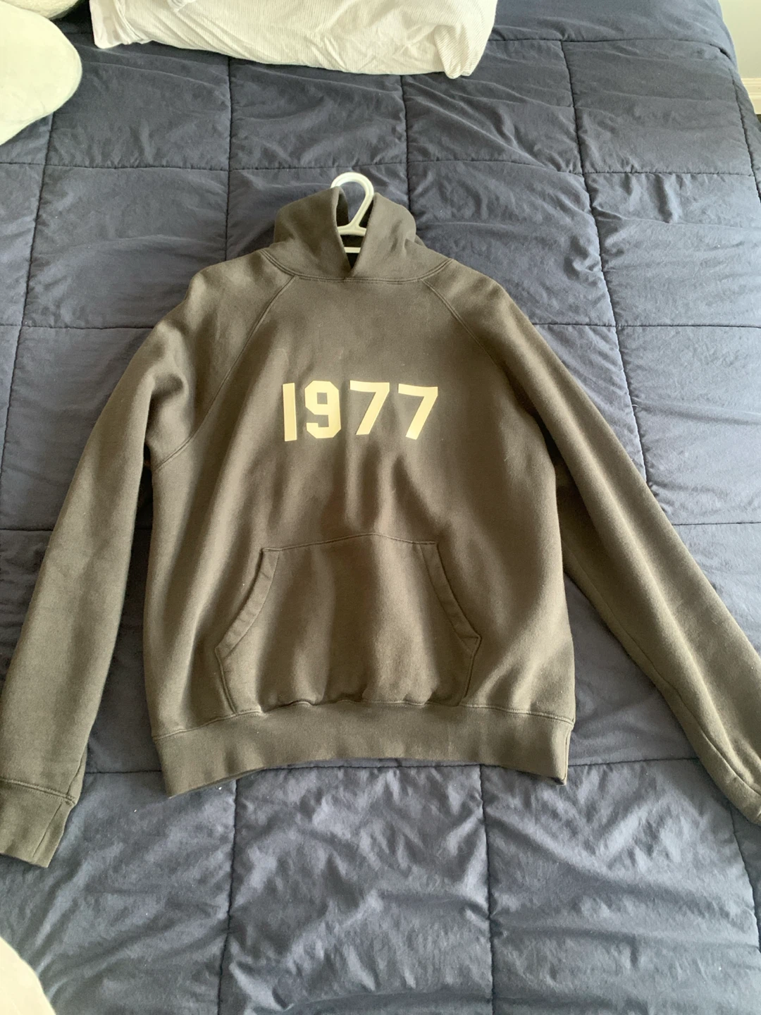 Grey Hoodie "1977" Graphic