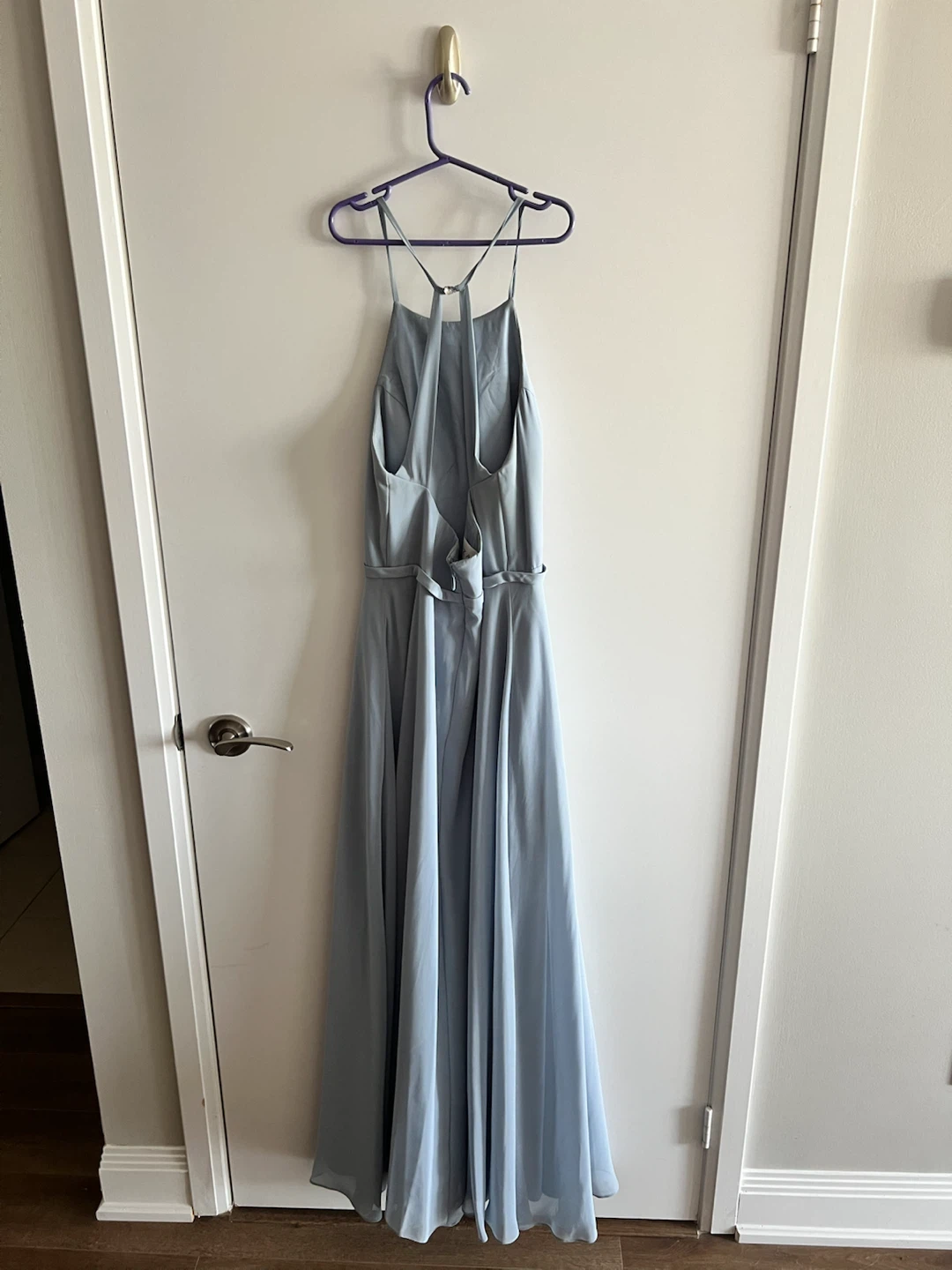 Azazie Dusty Blue Bridesmaid Dress - photo 3