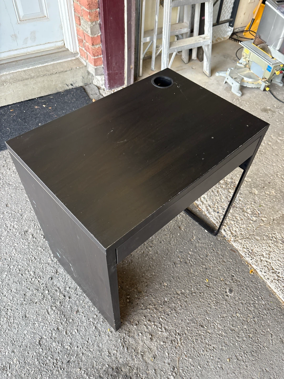Dark Wood Small Desk IKEA