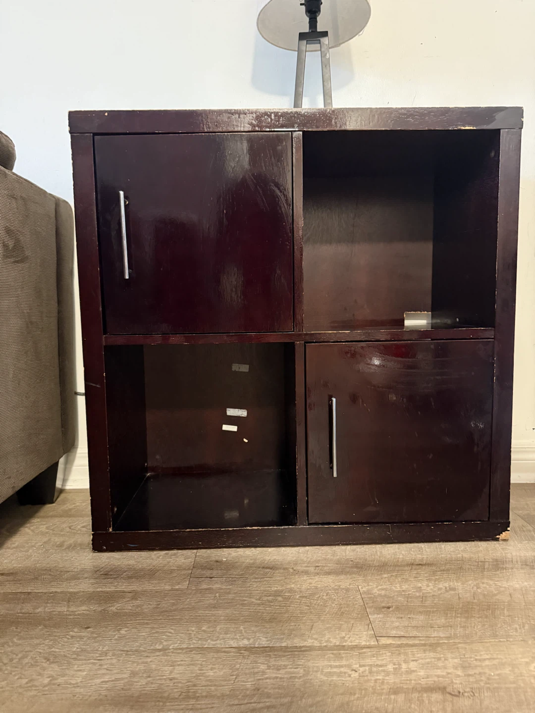 Dark Brown Cube Storage Unit - photo 2