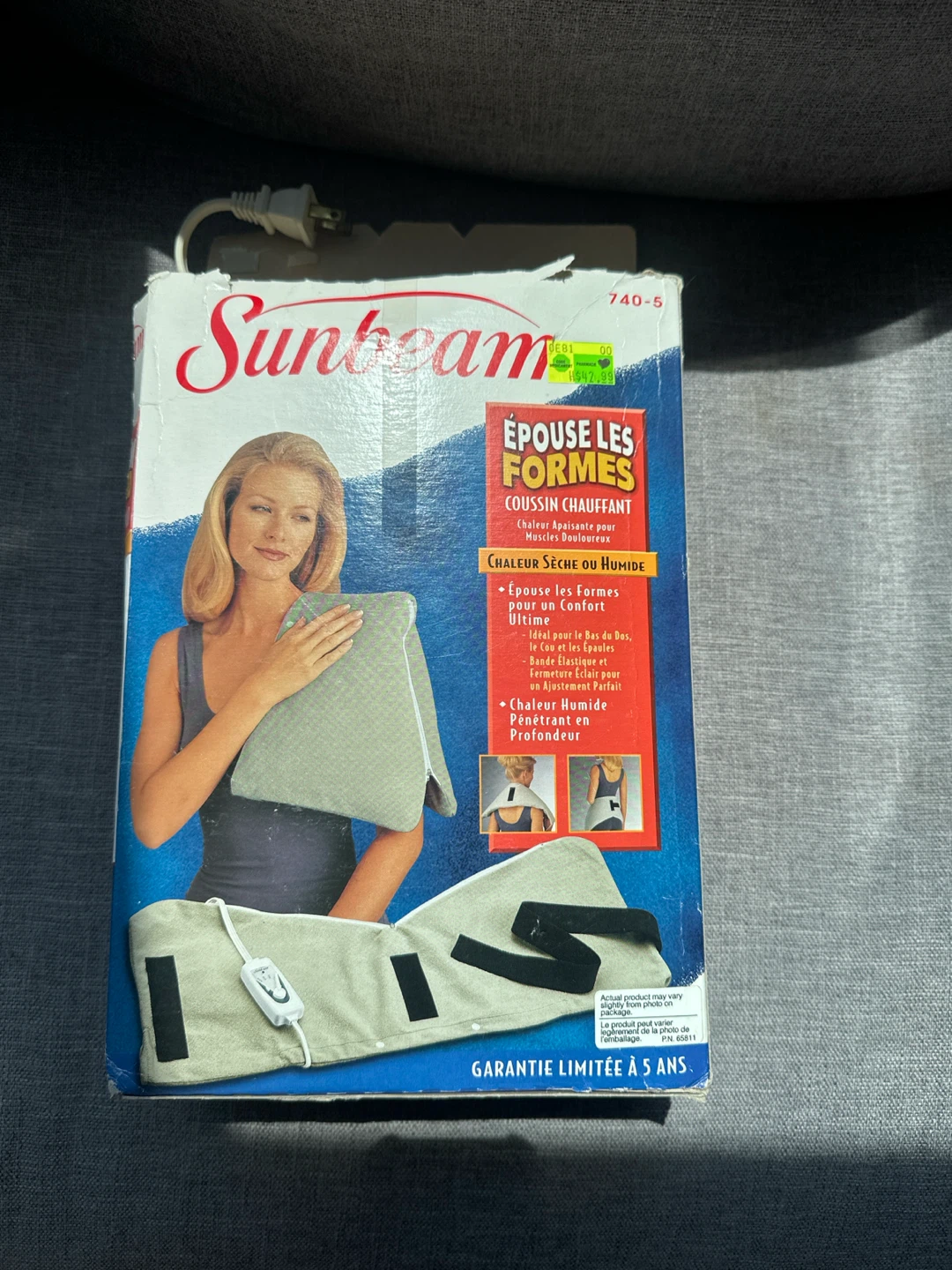 Sunbeam Form Fitted Heating Pad - photo 2