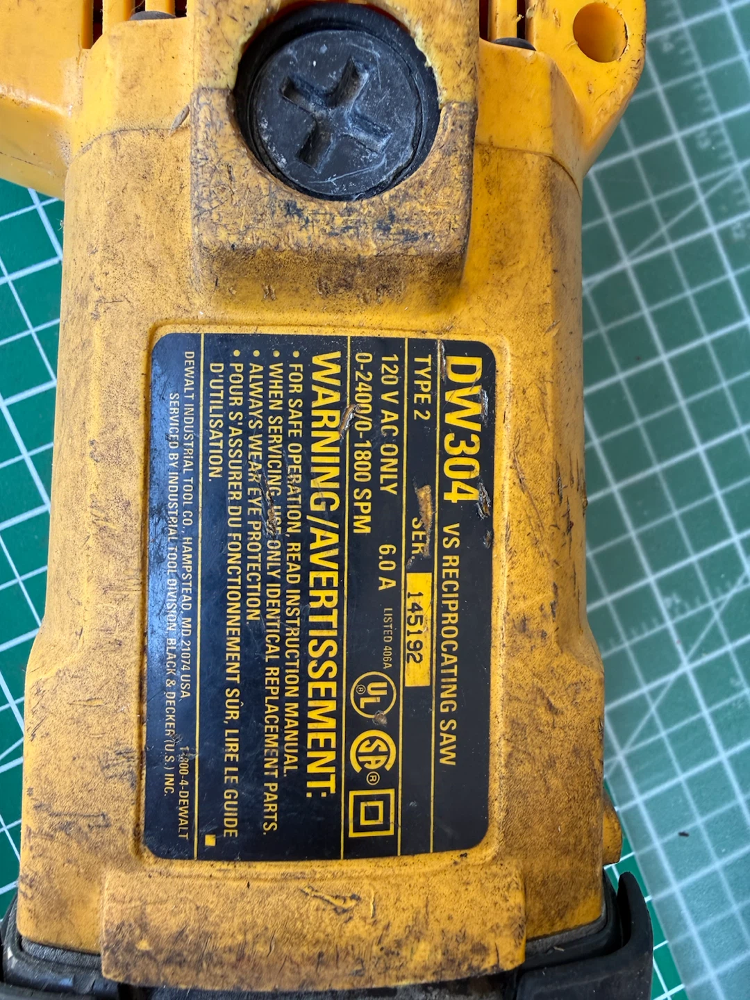DEWALT RECI SAW FOR PARTS - photo 4