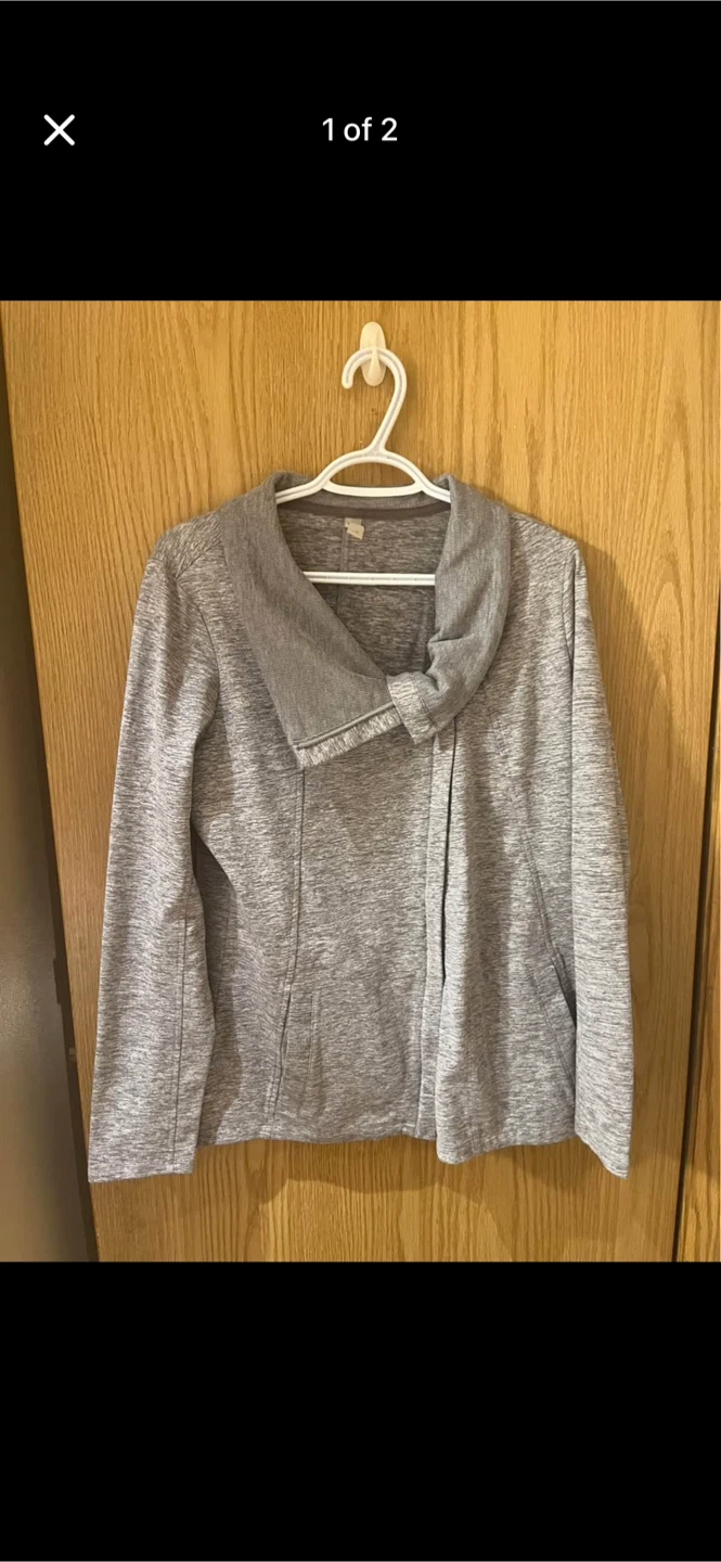 Athletic dry fit overlapped ladies jacket