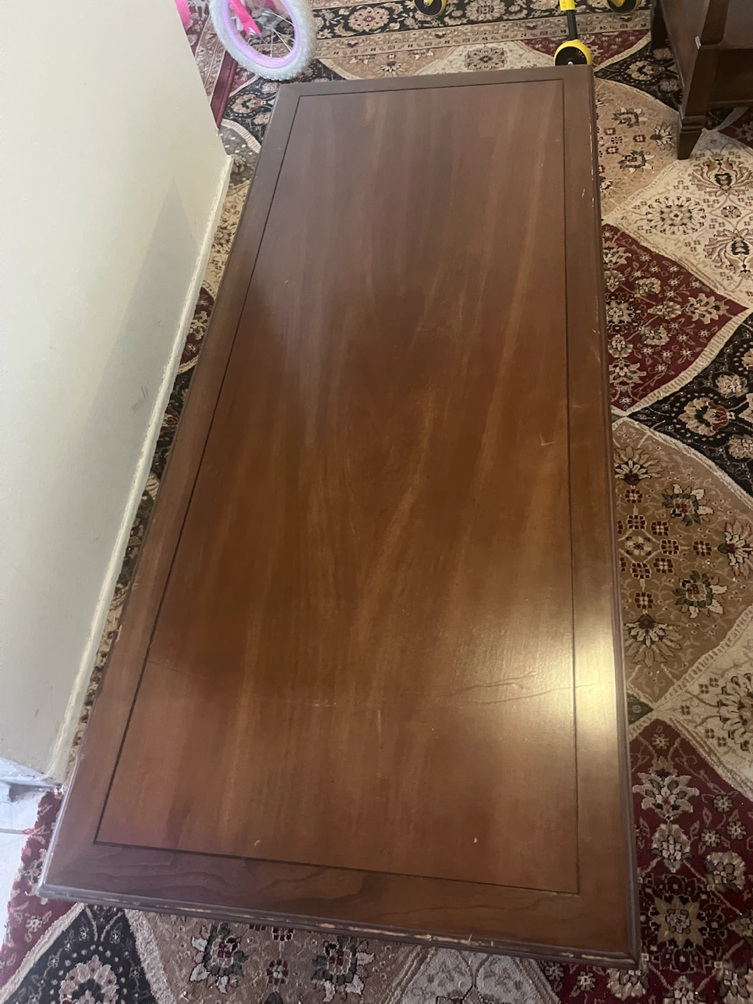 Wooden Coffee Table with Drawer - photo 2