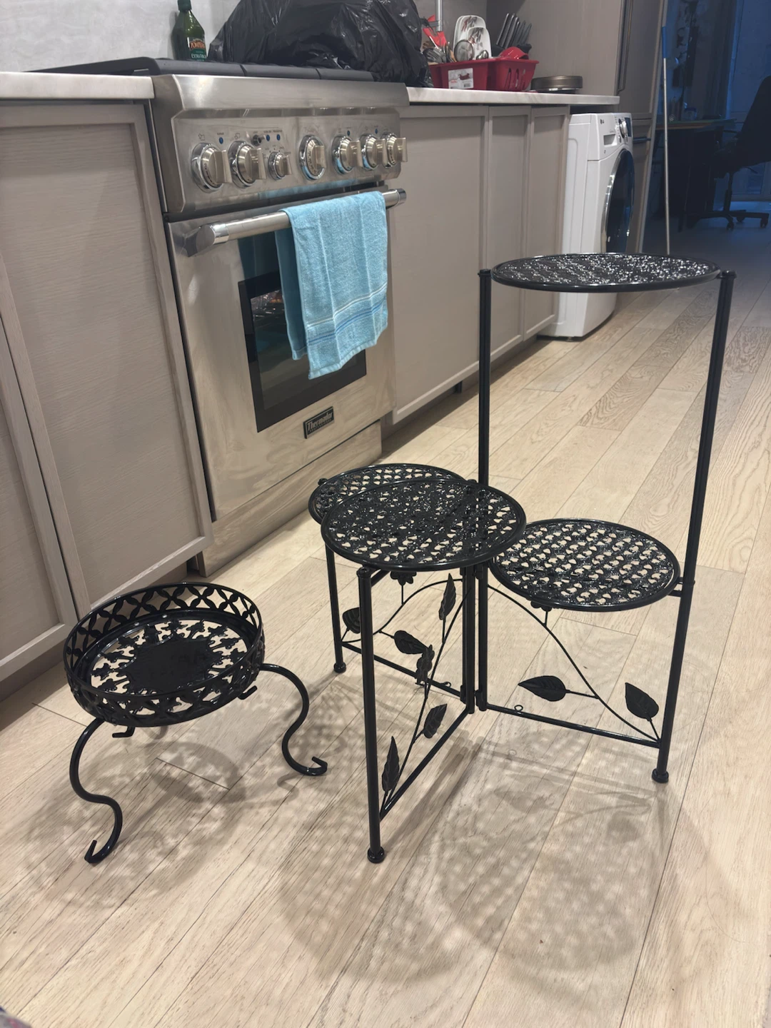Black Metal Tiered Plant Stand - photo 2