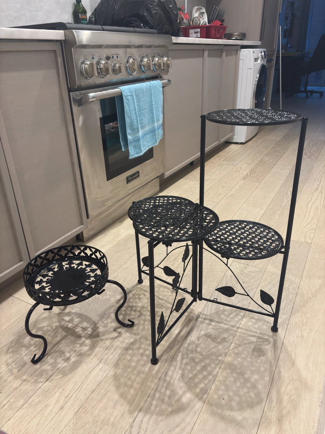 Black Metal Tiered Plant Stand - photo 3