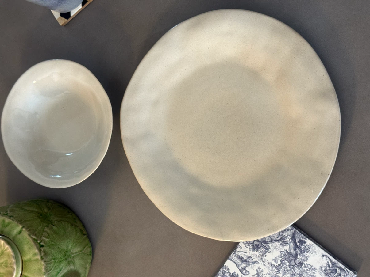 Zara Home Irregular shape Stoneware Plate & Soup Bowl - photo 2