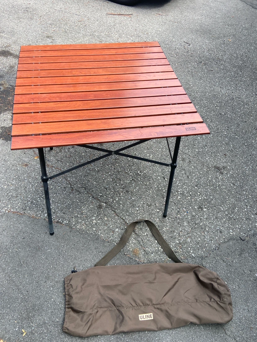 Uline Portable Folding Table with Carrying Bag