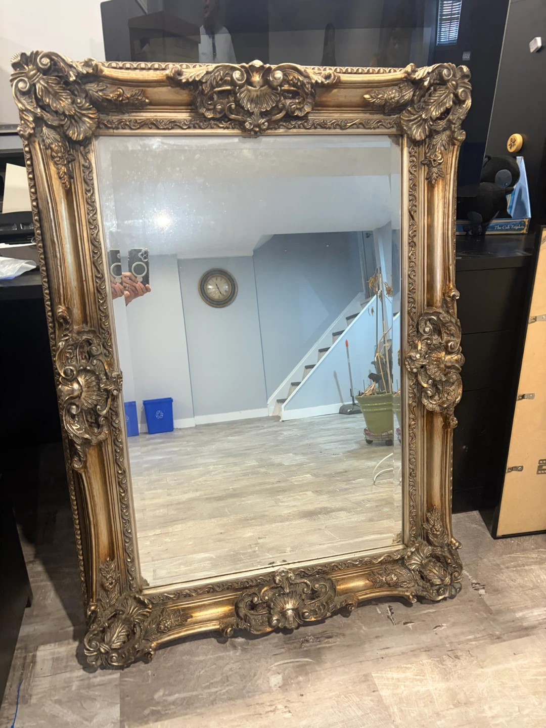 Vintage Ornate Gold Mirror