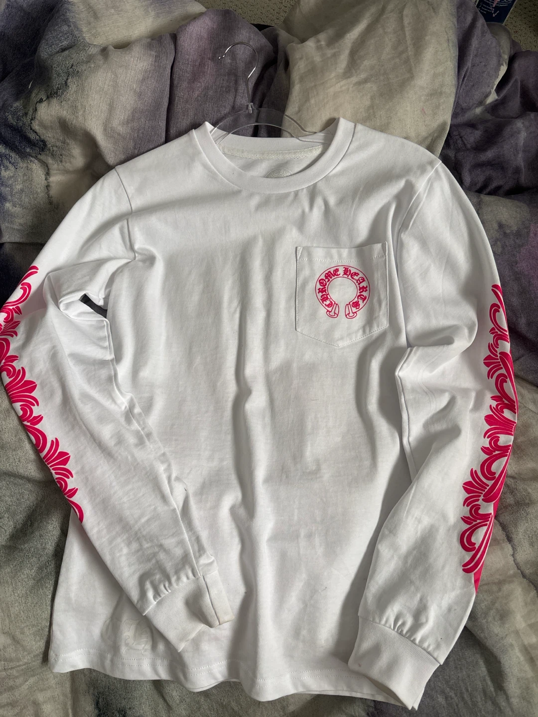 Chrome Hearts White Long Sleeve T-Shirt
