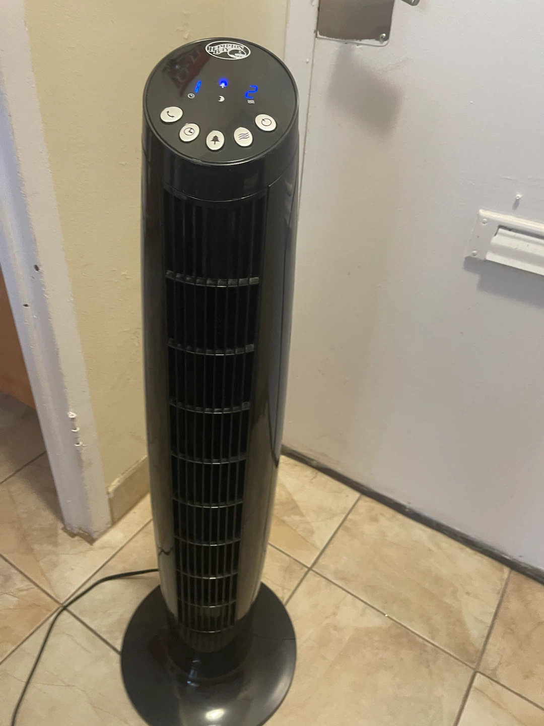 Hampton Bay Black Tower Fan