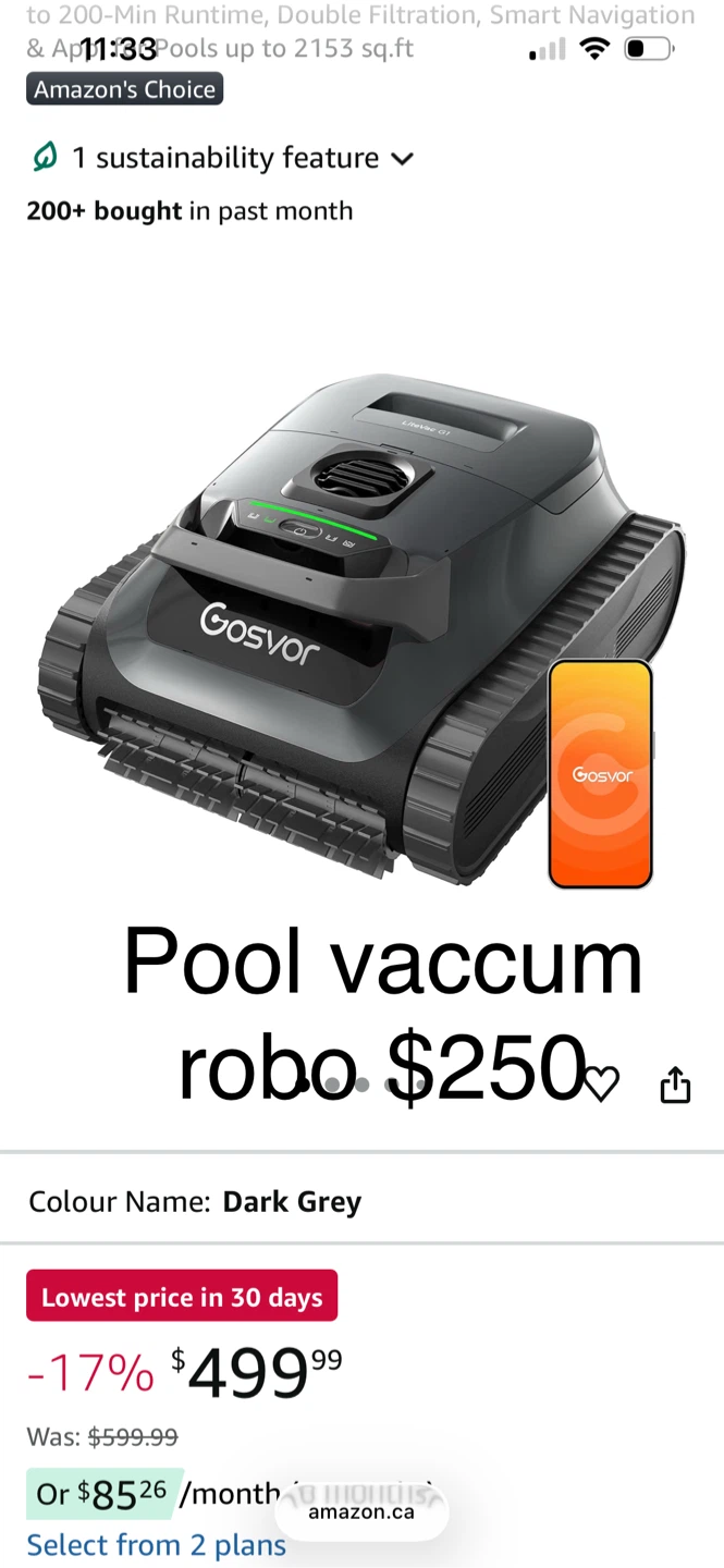 Gosvor Robotic Pool Vacuum
