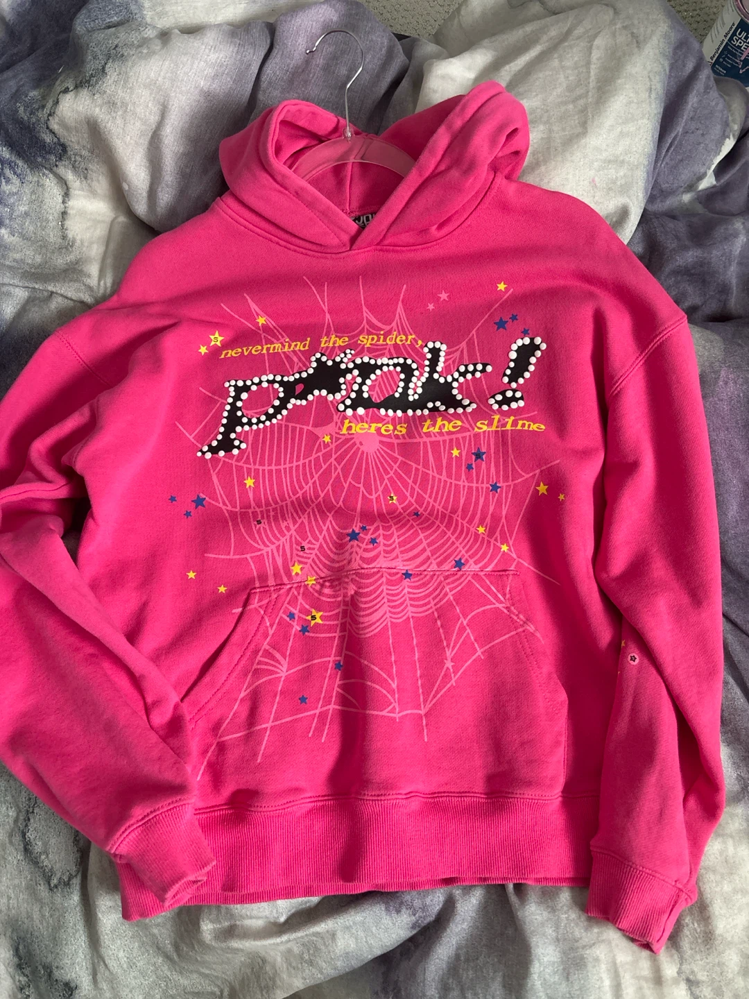 Hot Pink "Nevermind the Spider" Hoodie