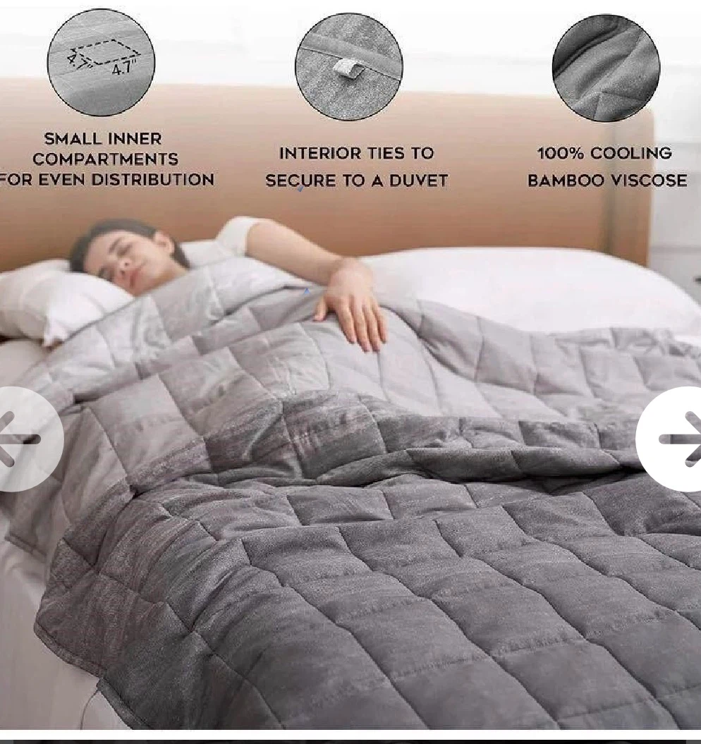 YnM Glass Bead Weighted Blanket - Silky Bamboo Viscose