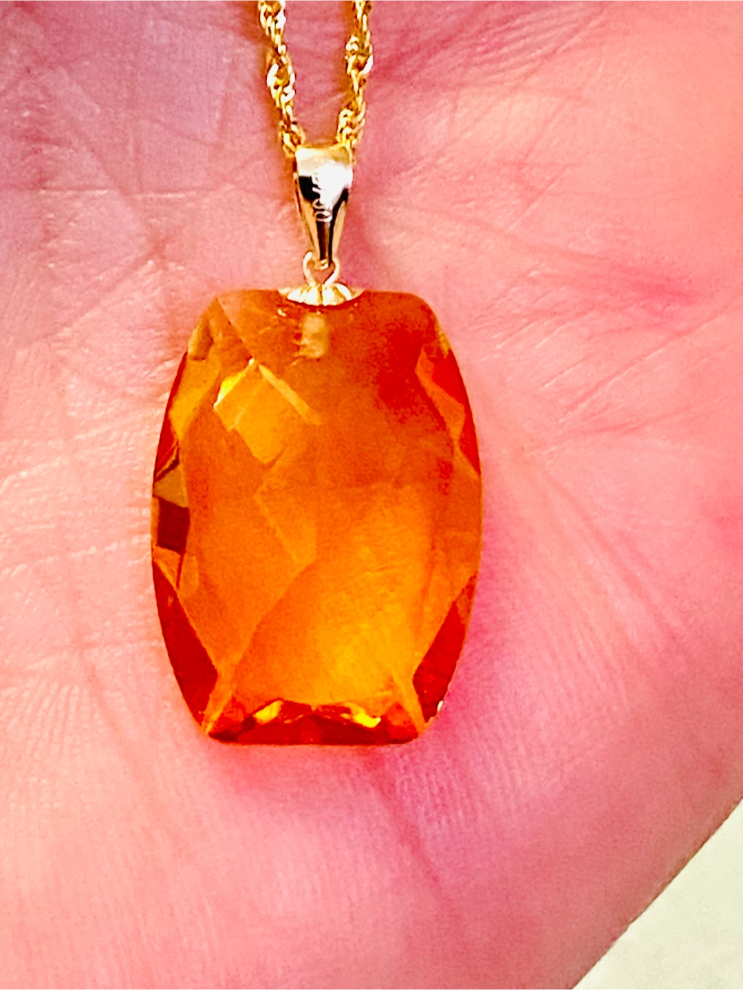 18K Gold & Citrine necklace - photo 4