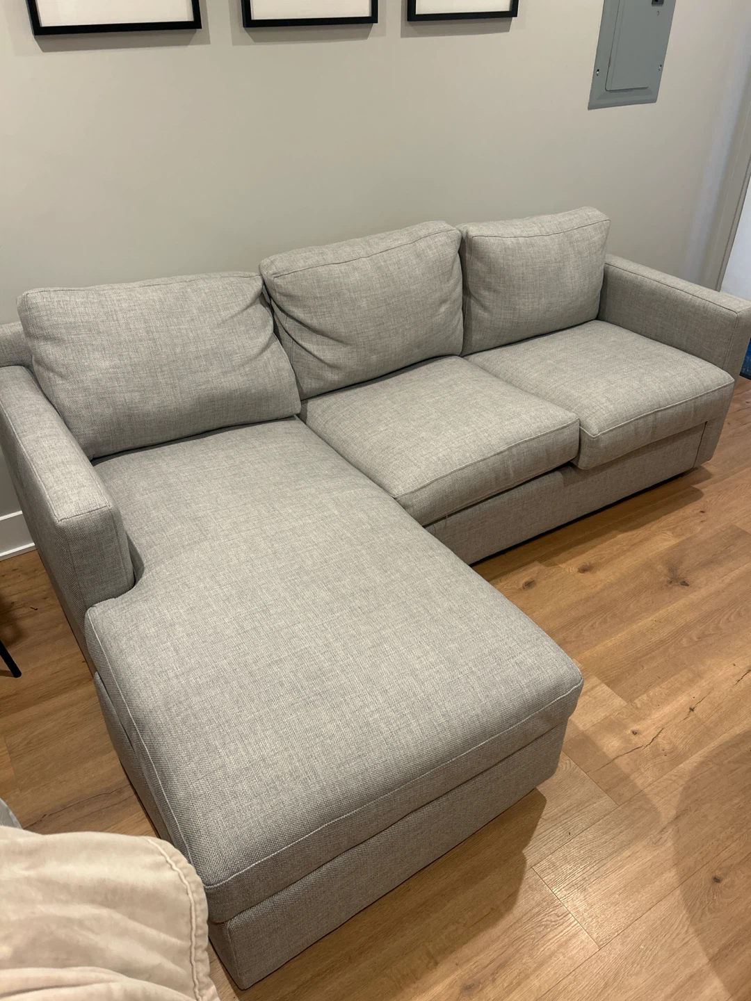 Light Gray Sectional Sofa - photo 2