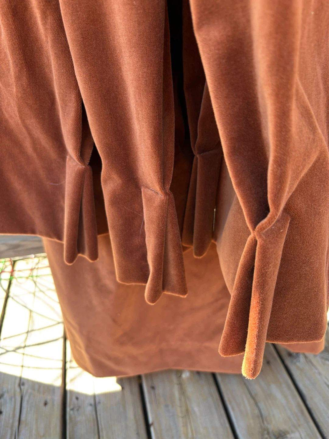 Cinnamon Velvet pinch pleat Curtain Panels - photo 2