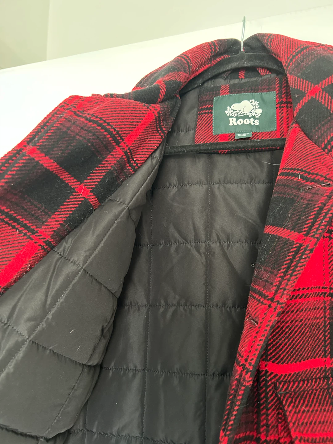 Roots Plaid Wool Jacket - Large - photo 3