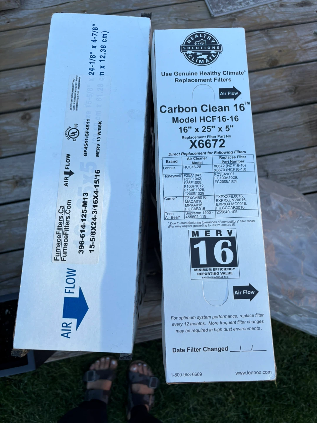 Healthy Climate Carbon Clean 16 Air Filter 16" x 25" x 5" - photo 3
