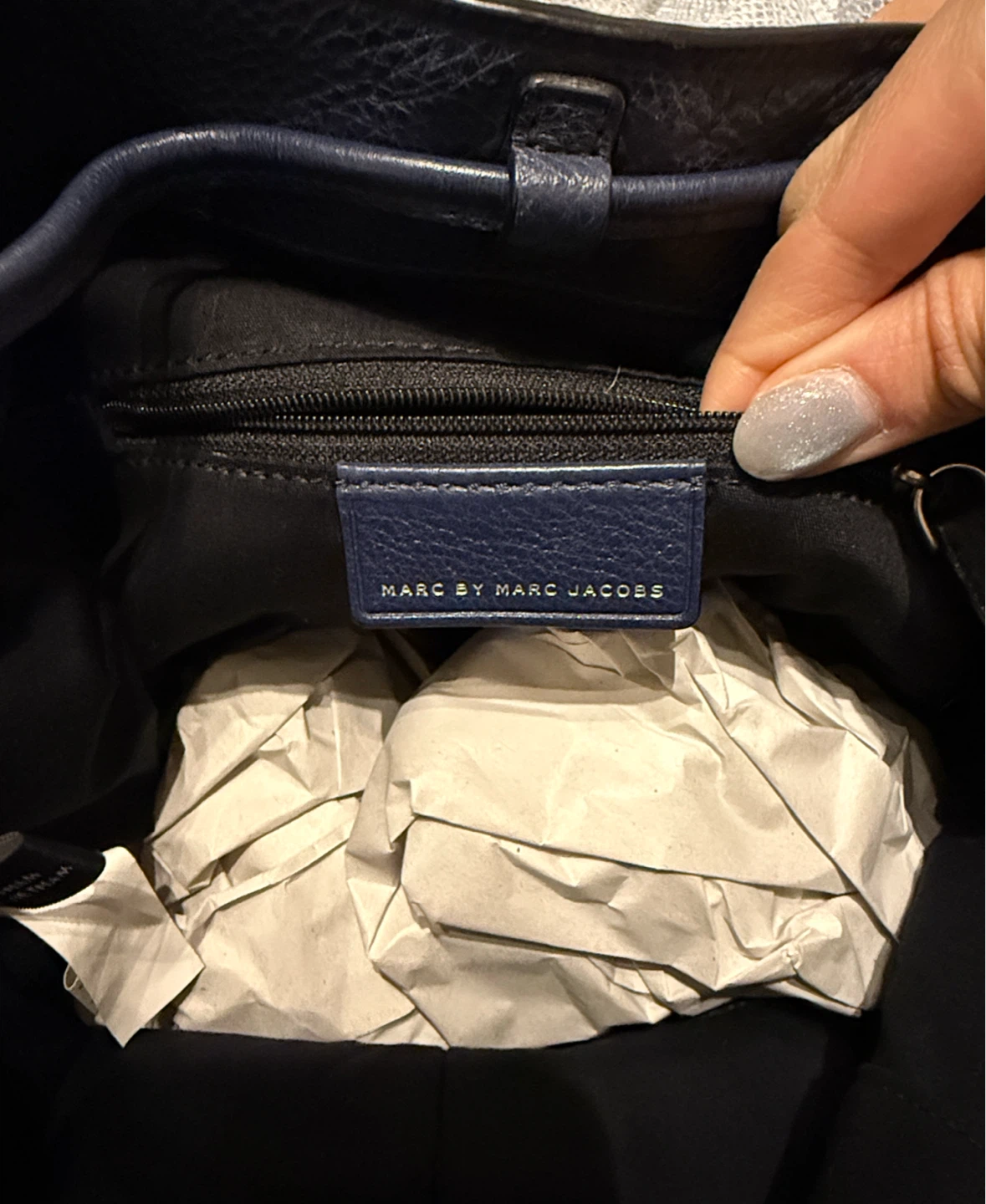 Marc by Marc Jacobs Navy Blue Shoulder Bag - photo 4
