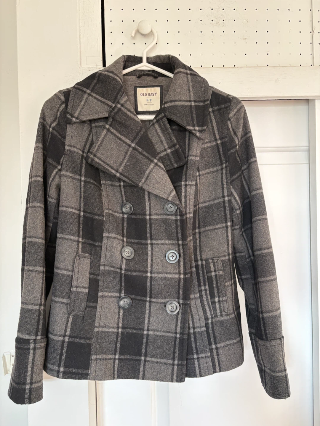 Old Navy Plaid  Pea Coat - photo 2