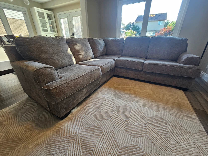 Plush Symmetrical L-Shaped Sectional Sofa - photo 5