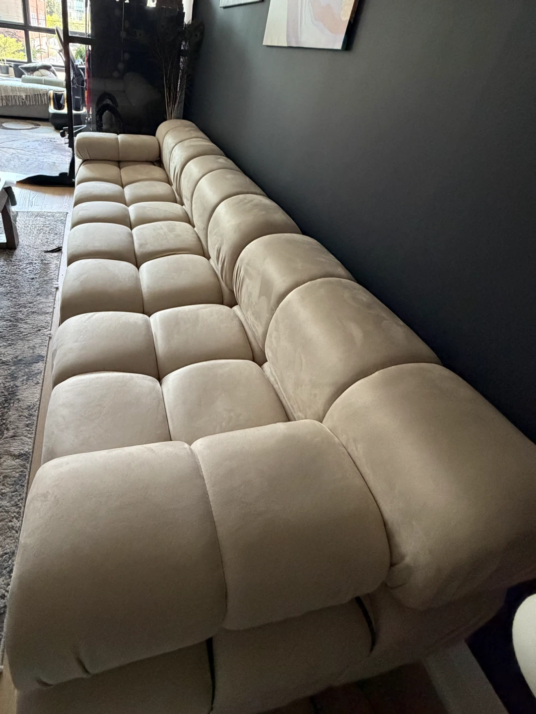 Modern Luxury Genuine Suede Modular Sofa - photo 4