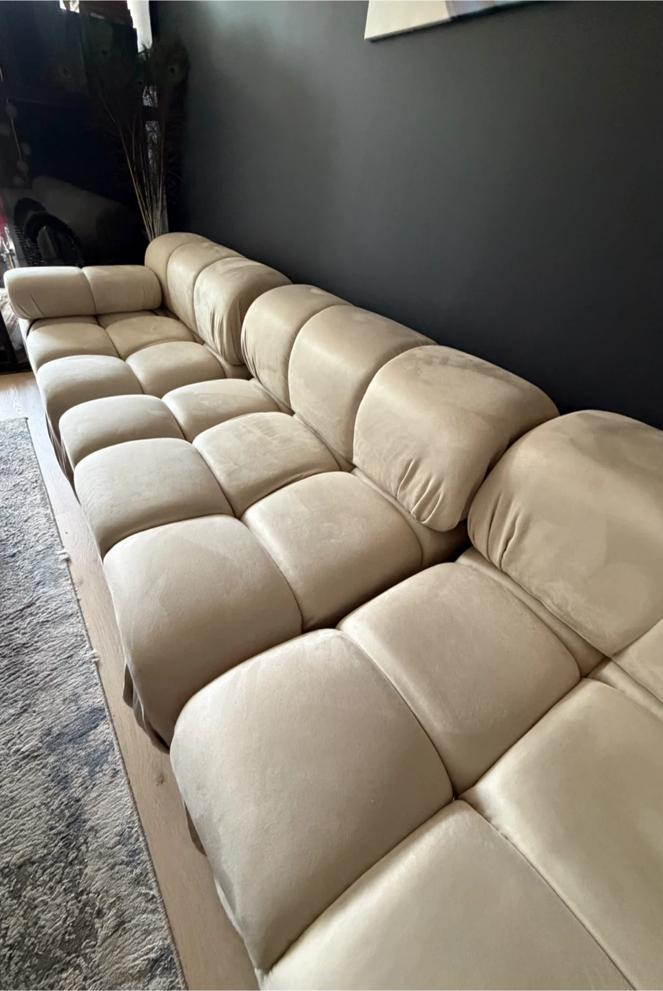 Modern Luxury Genuine Suede Modular Sofa - photo 5