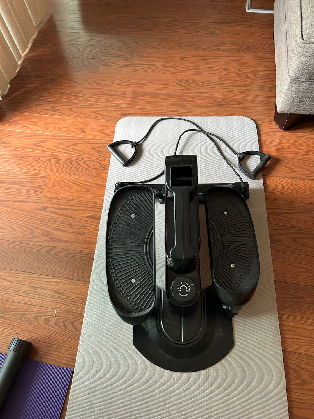 Black Elliptical Stepper with Resistance Bands - photo 2
