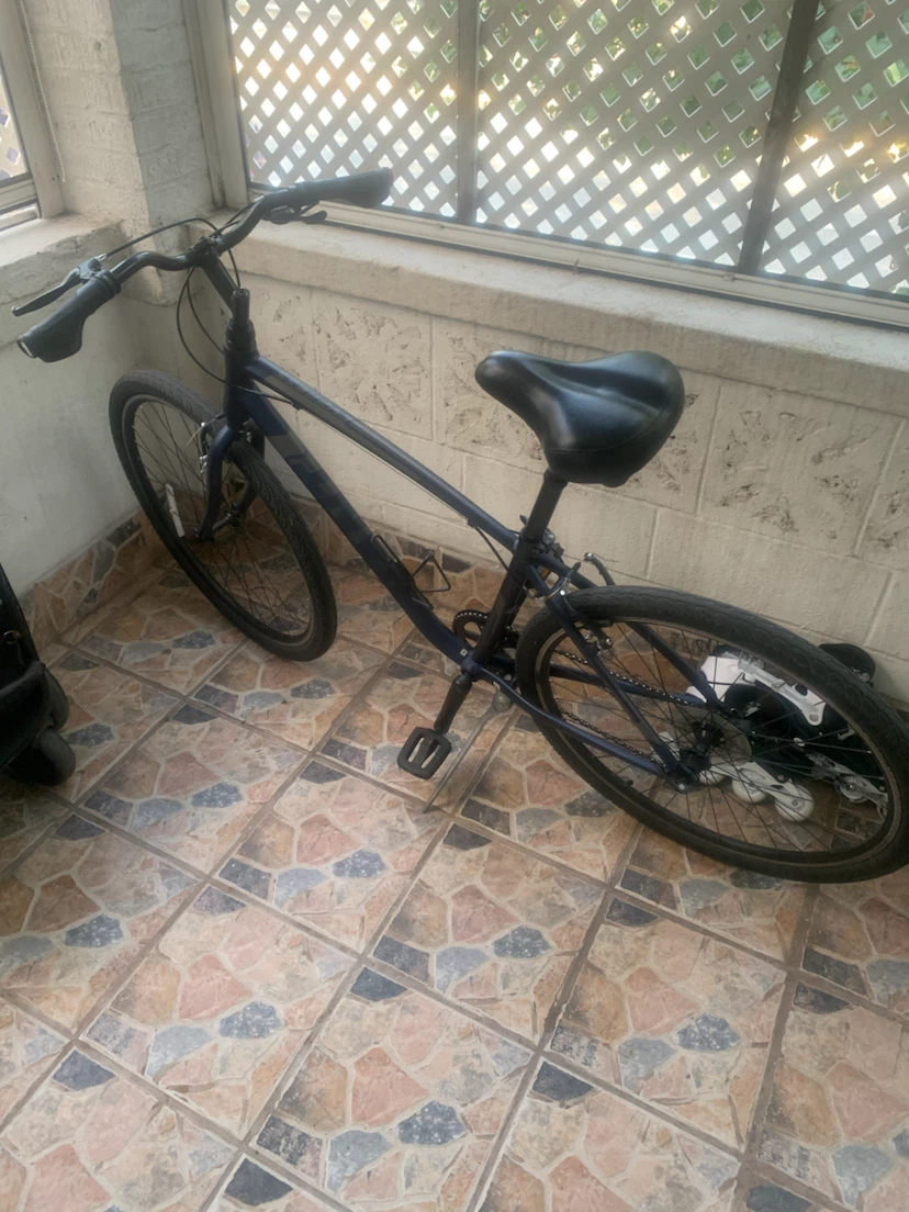 Dark Blue Hybrid Bicycle - photo 3
