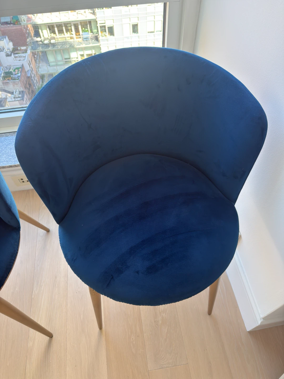 Blue Velvet Chairs (Pair of two) - photo 2