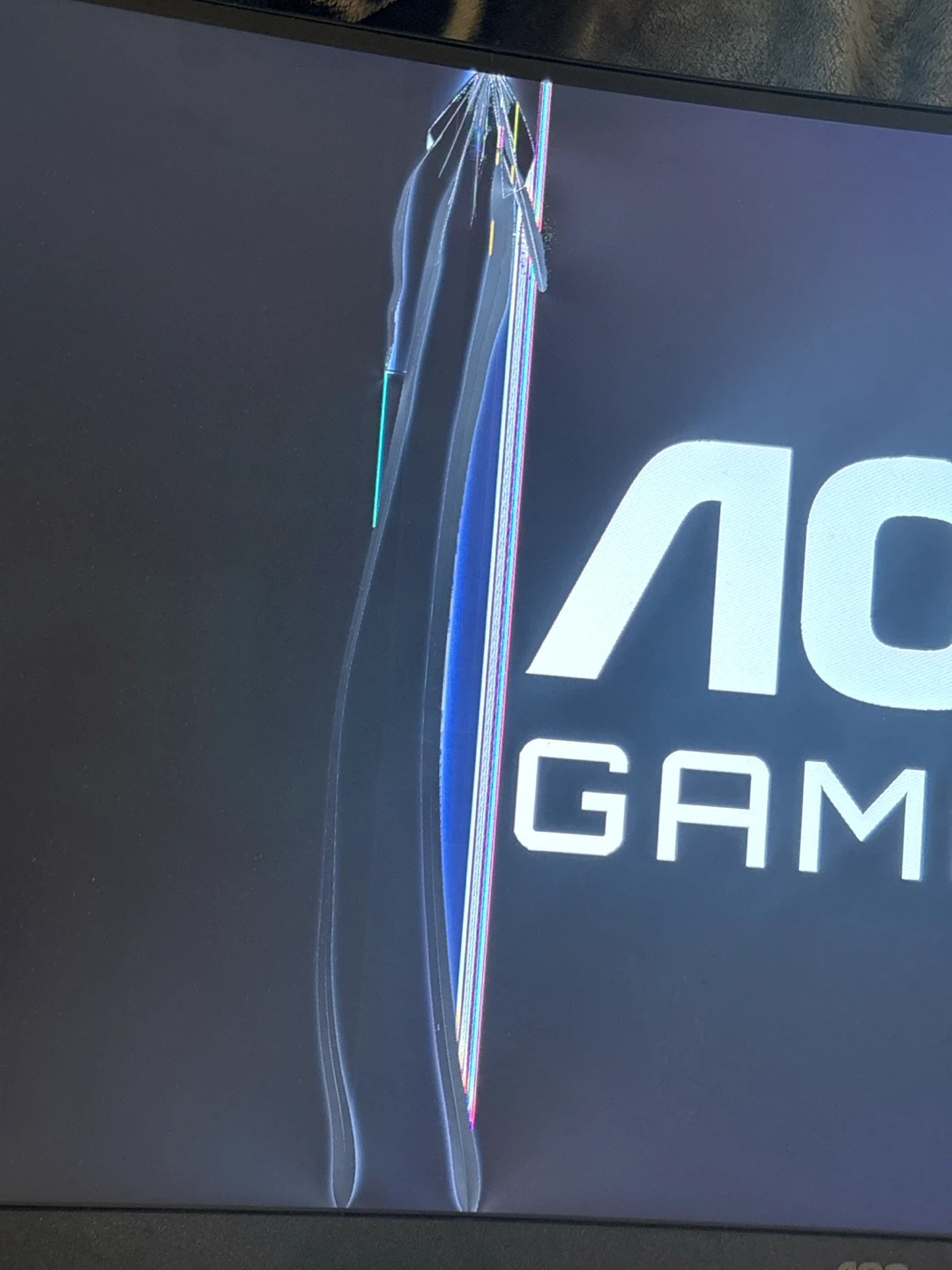 AOC Gaming Monitor - Damaged Screen