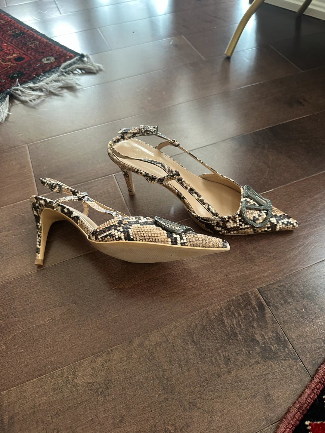 Brown& beige Women's Slingback Heels - photo 2
