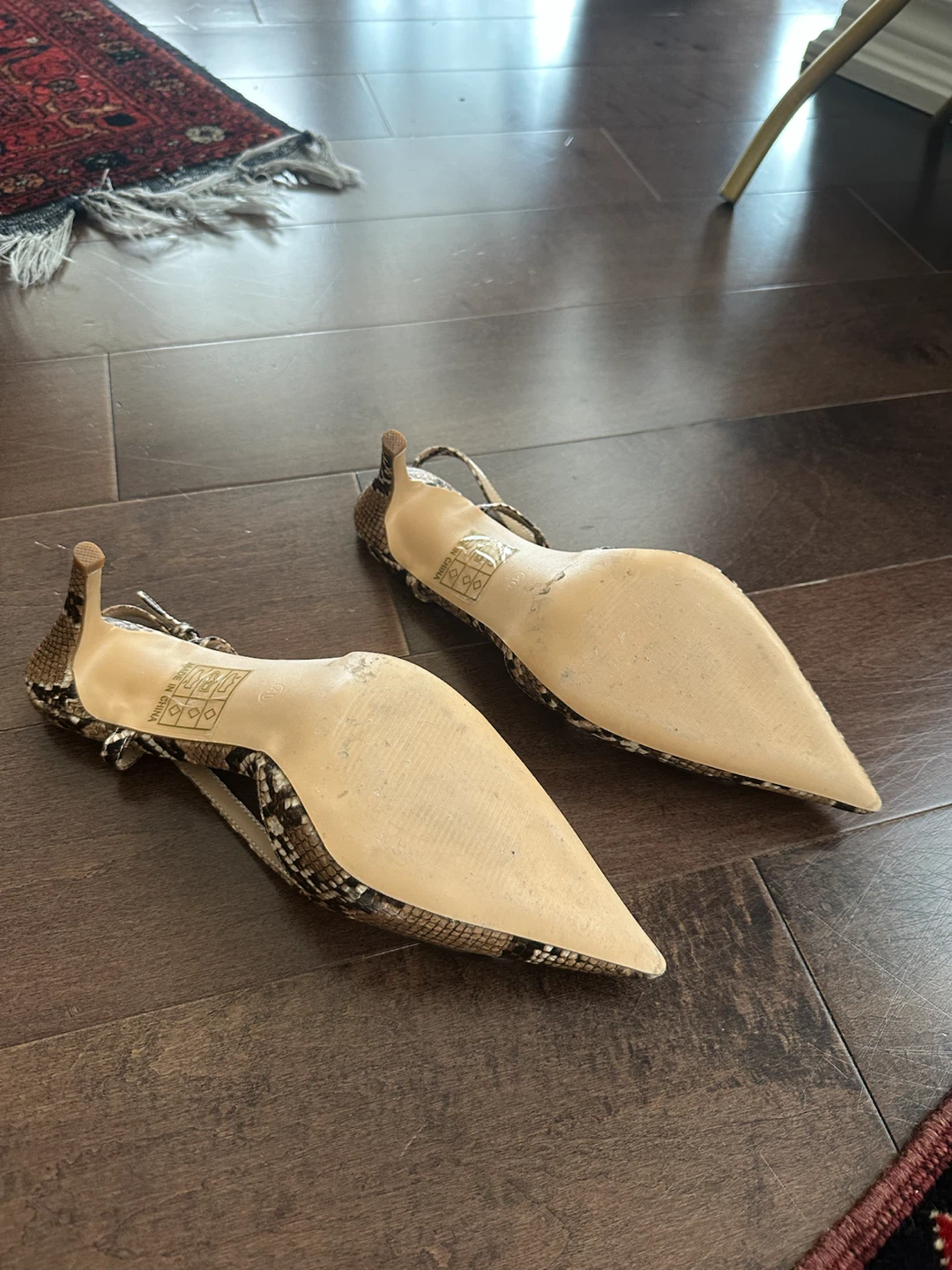 Brown& beige Women's Slingback Heels - photo 4