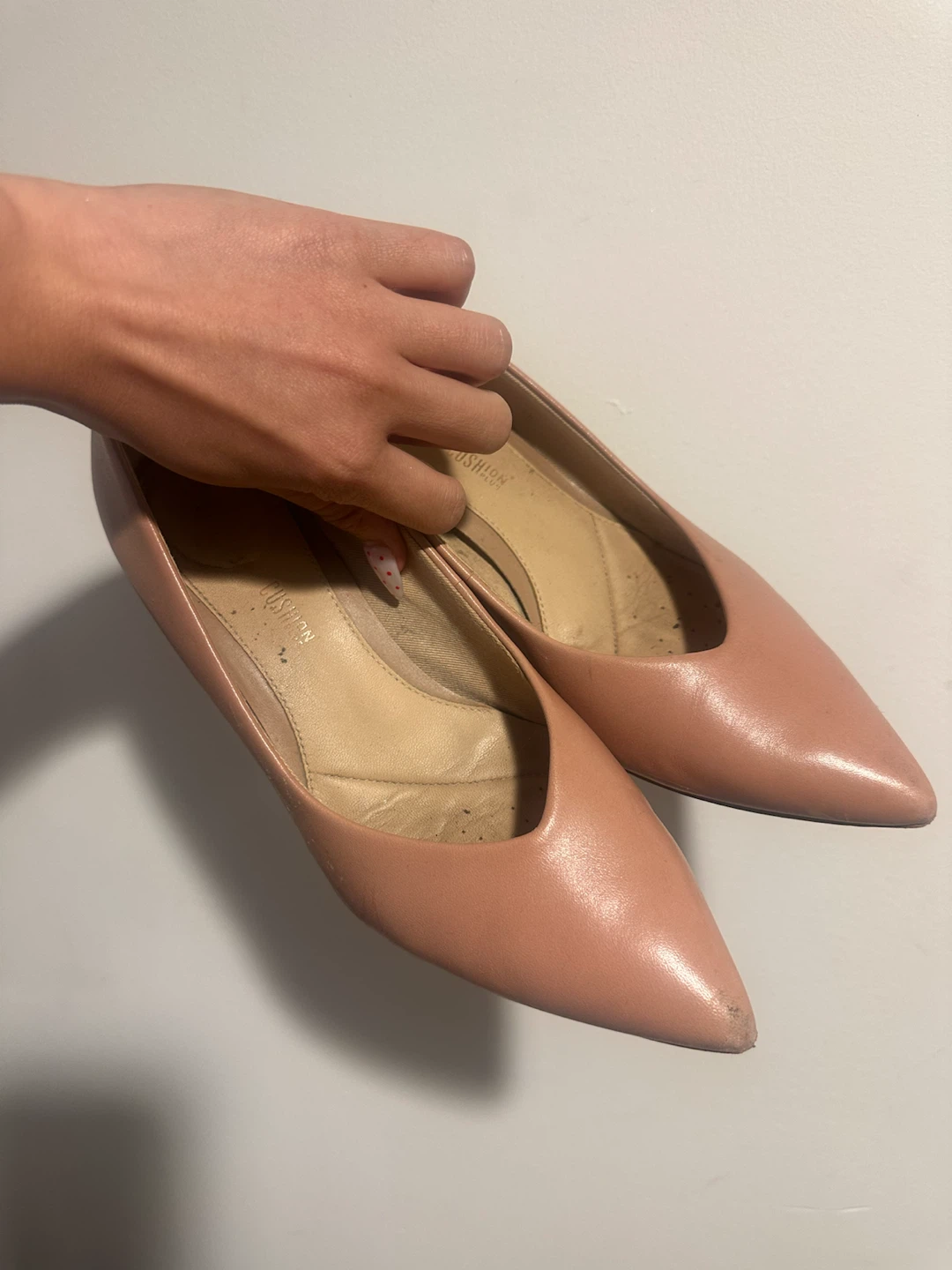 Clarks - Peach Pointed Toe Heels - photo 2