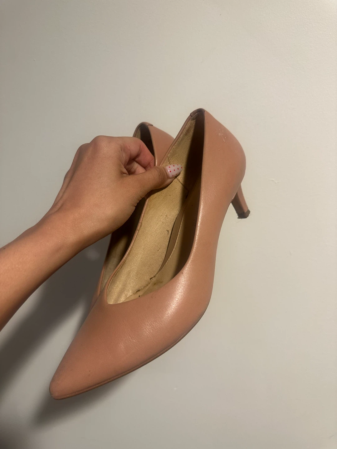 Clarks - Peach Pointed Toe Heels - photo 3