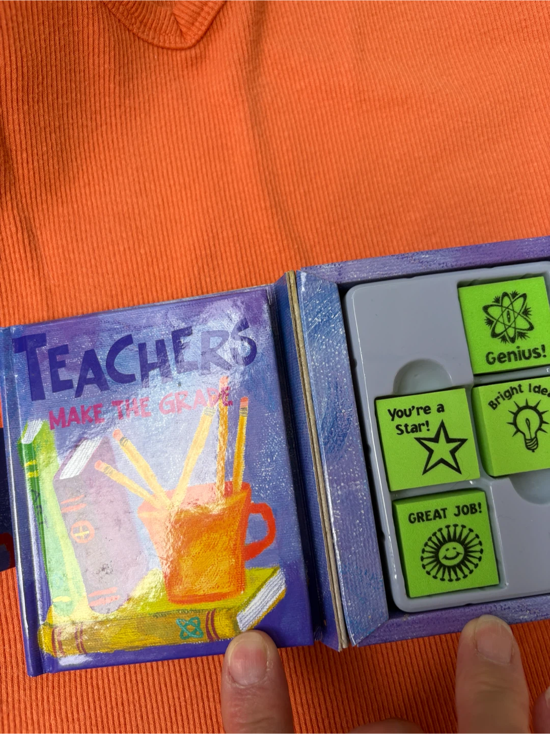 TEACHERS BOOK & RUBBER STAMPS - photo 2