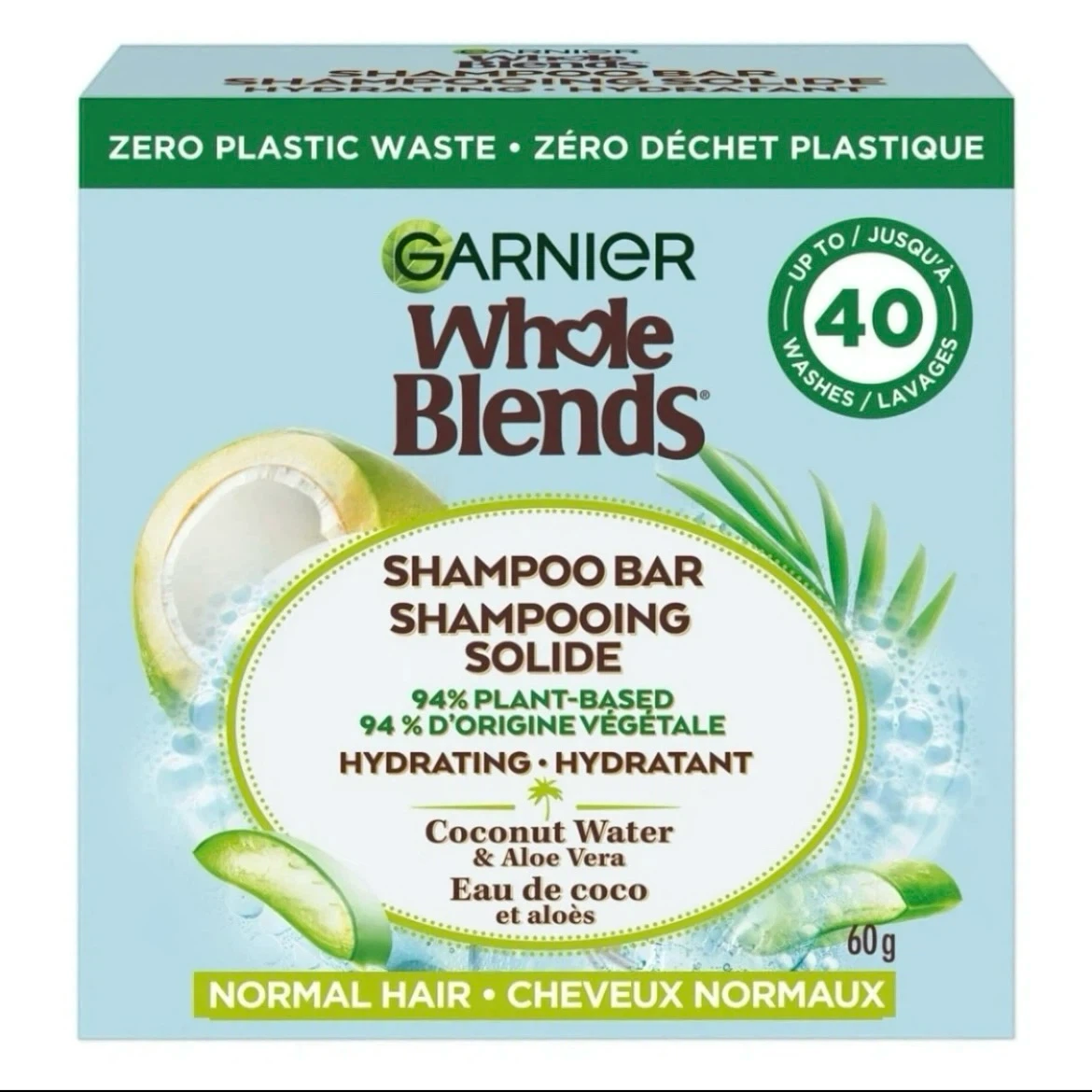 Garnier whole blends shampoo bar x 3 - photo 2