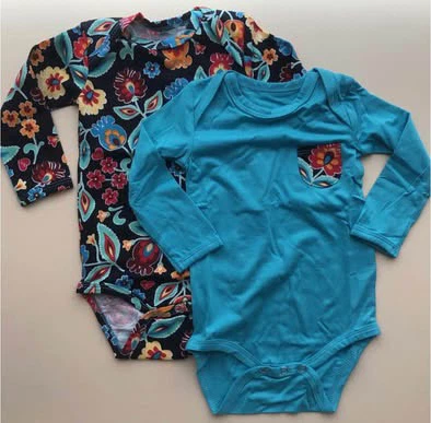 Baby Girls 2-Pack Long Sleeve Bodysuits – Size 68 - photo 5
