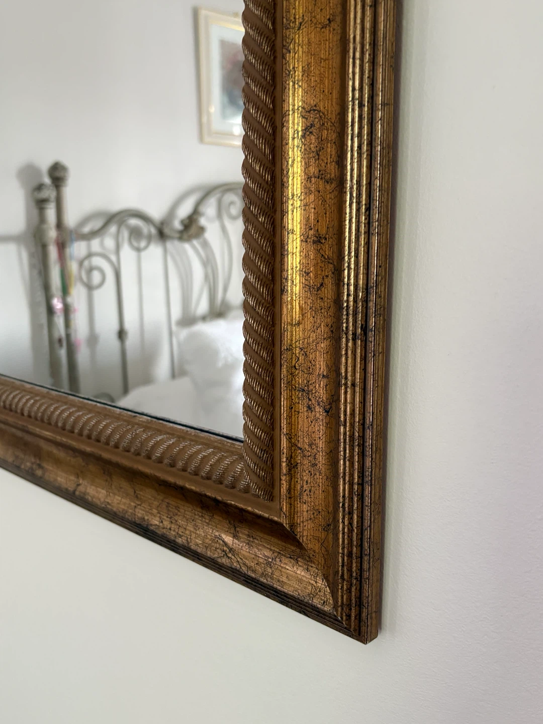 Ornate Gold Tone Wall Mirror - photo 2