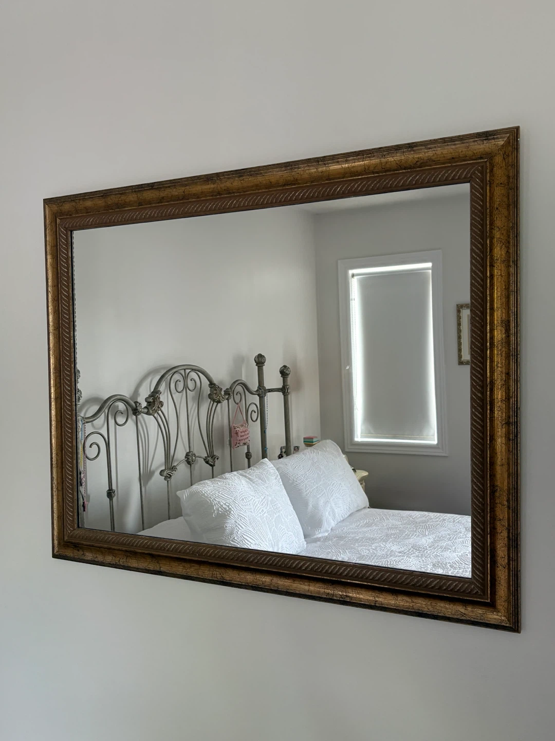 Ornate Gold Tone Wall Mirror