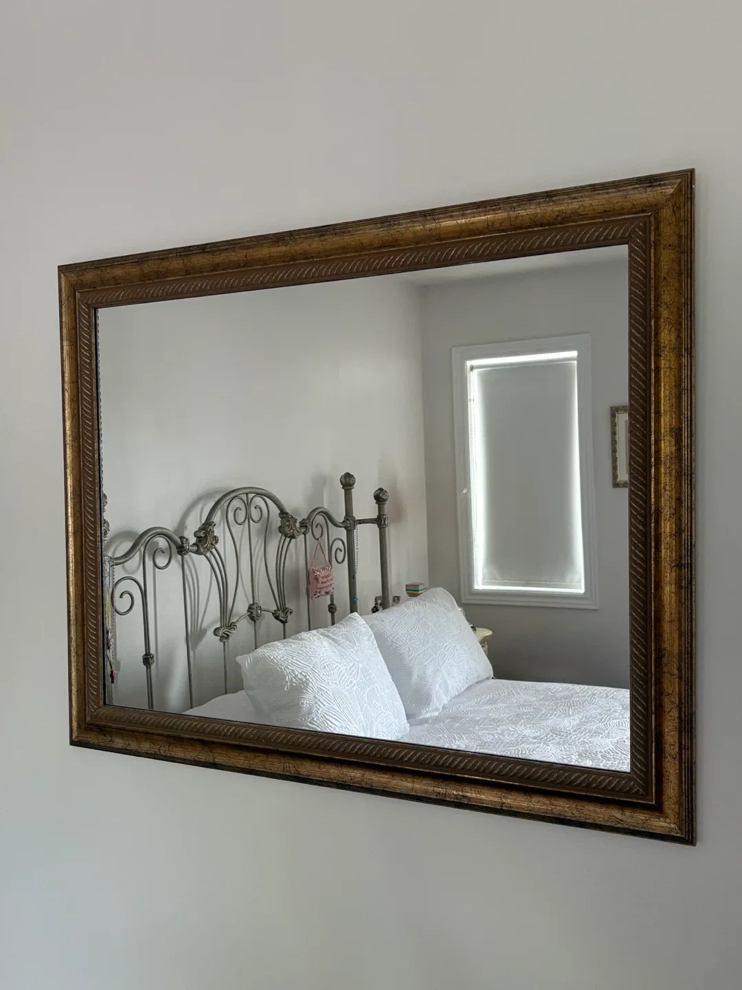 Ornate Gold Tone Wall Mirror