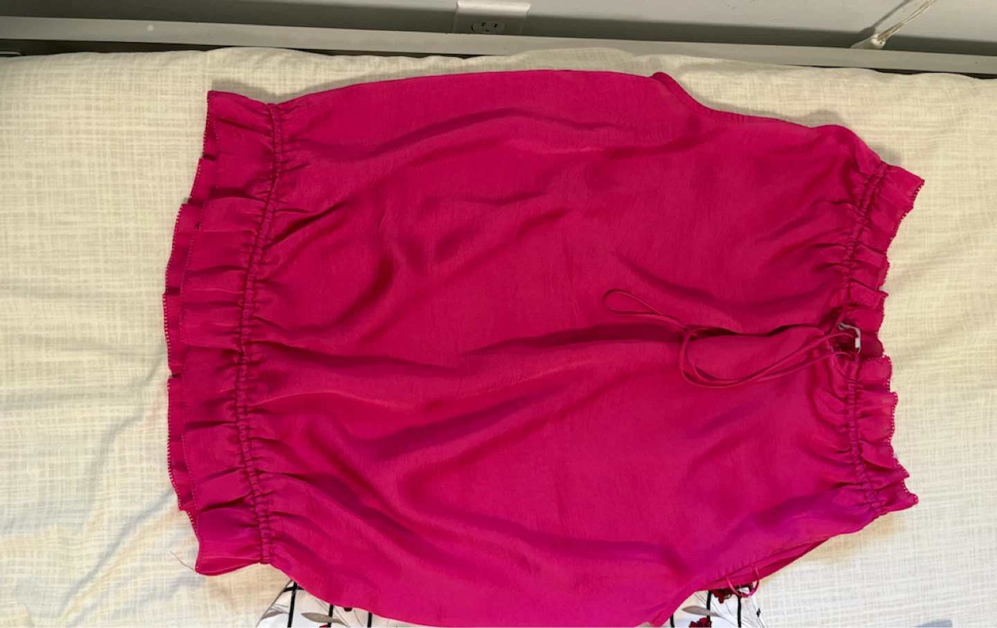 Women's Pink Blouse with Tie Detail