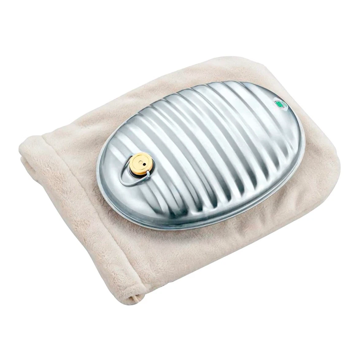 2.5L Metal Hot Water Bottle with Bag made in Japan