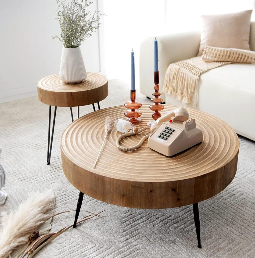 COZAYH 2 Piece Round Coffee Tables