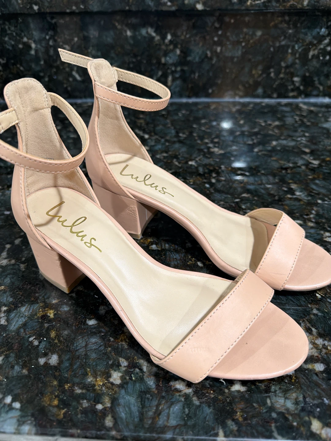 Lulus Harper Block Heels Size 7.5