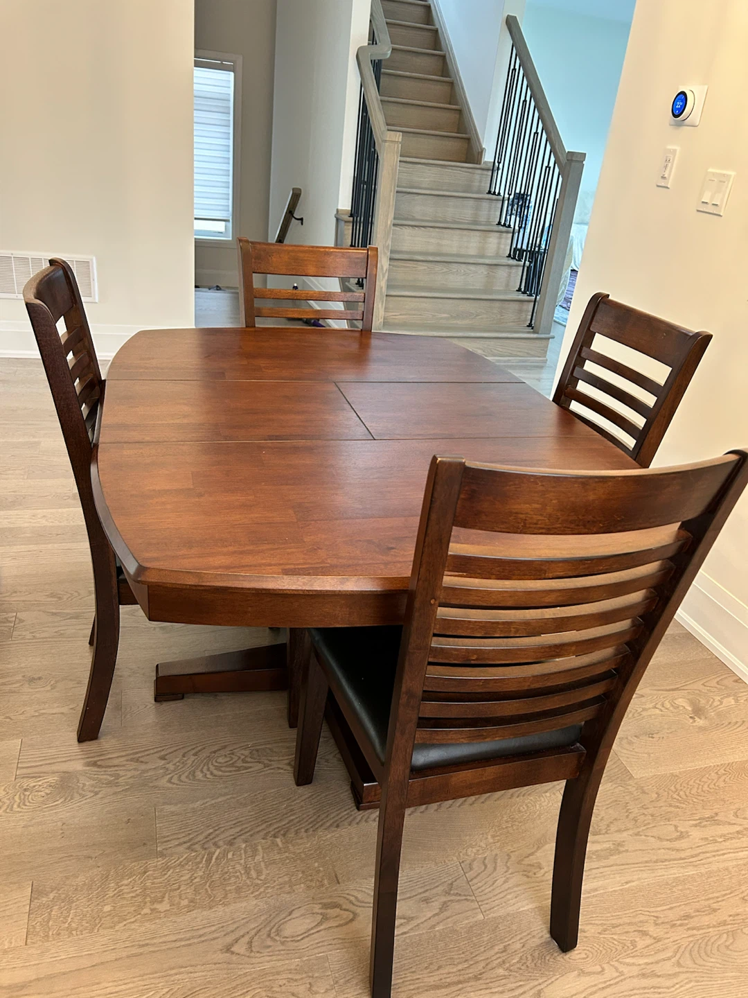 Wooden Dining Table with 4 Chairs - photo 2