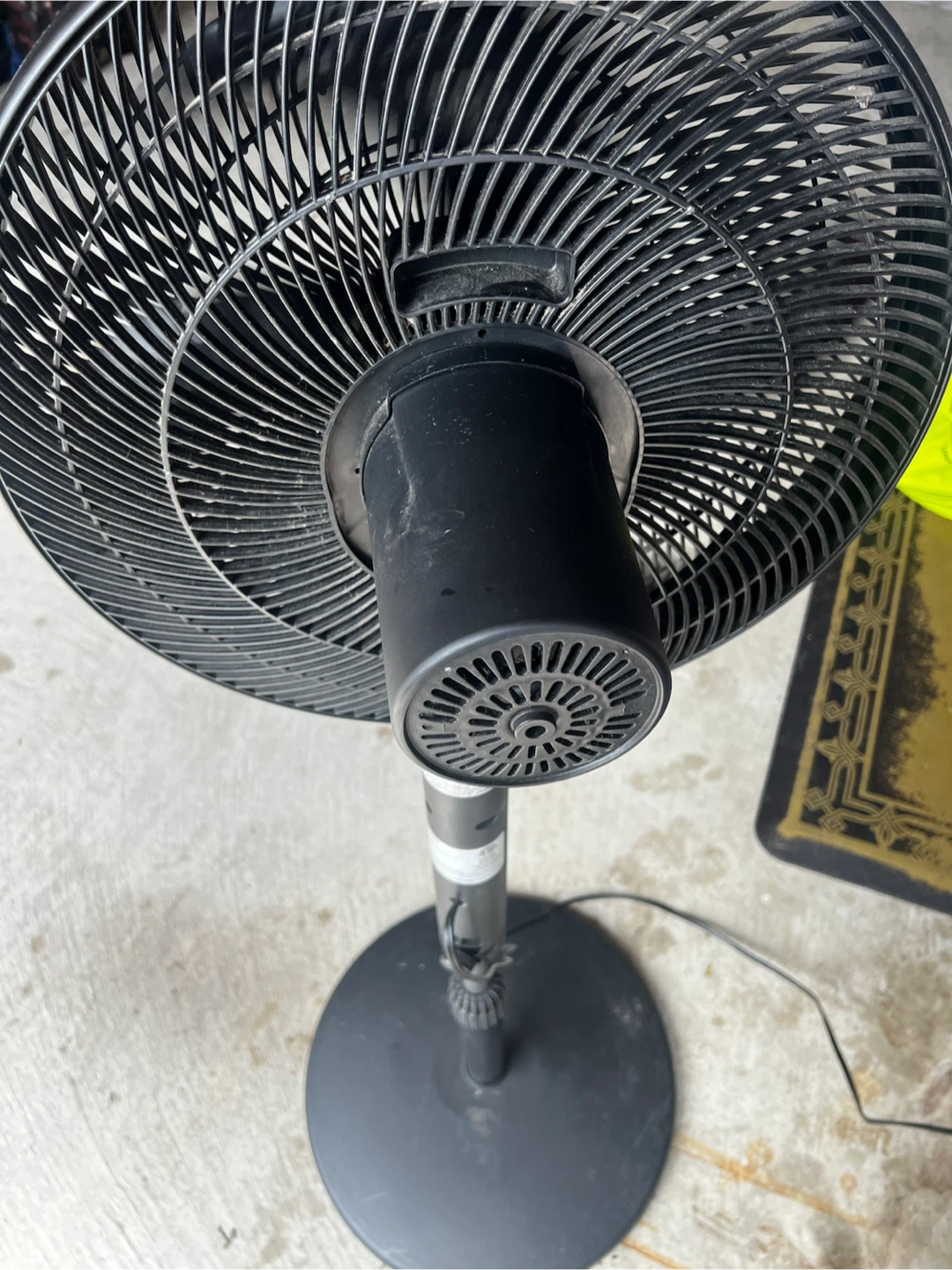 Black Pedestal Fan